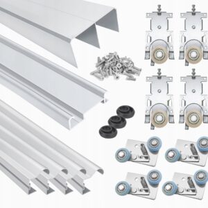 Drzwi przesuwne zestaw okuć szerokość 1,5m 2 drzwi